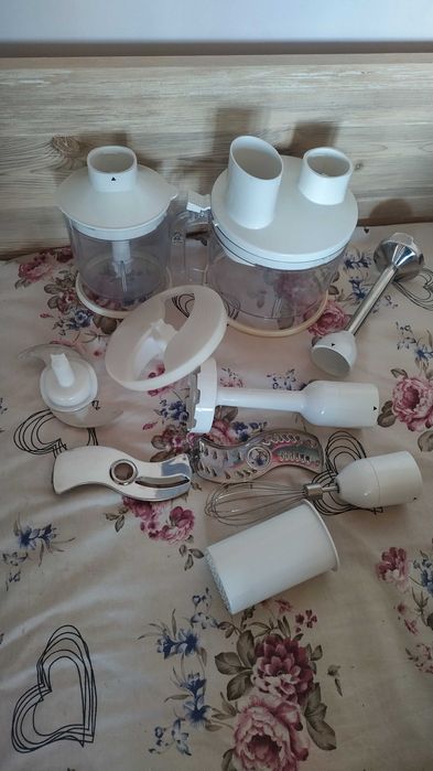 Сгъваемо канче сив цвят и части за кухненски робот 7 в 1 Делимано