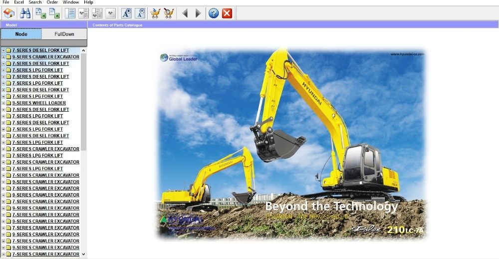 Каталог запасных частей Hyundai Construction