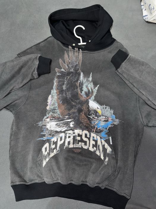 REPRESENT Vulture Hoodie(nu gucci lv nike adidas off boss levis)