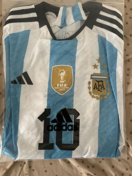 2022 Argentina World Cup Champion Edition 3 stars Home Jersey Player V