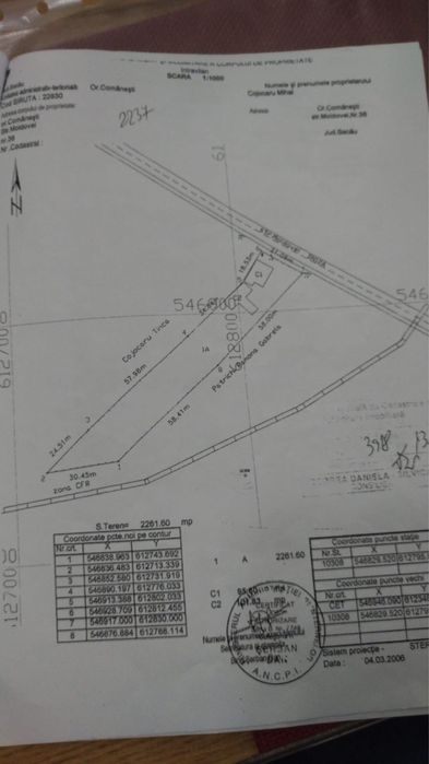 Casa + teren oras Comanesti 2300m2 -  Comision 0