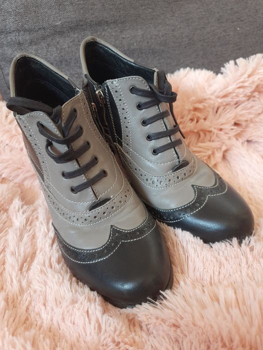 Botine Oxford din piele naturala 37