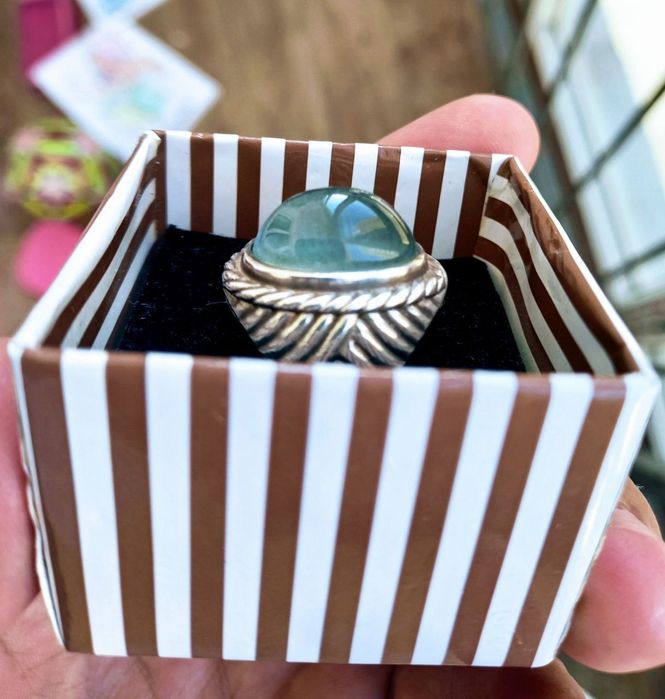 Аквамарин кольцо для мужчин