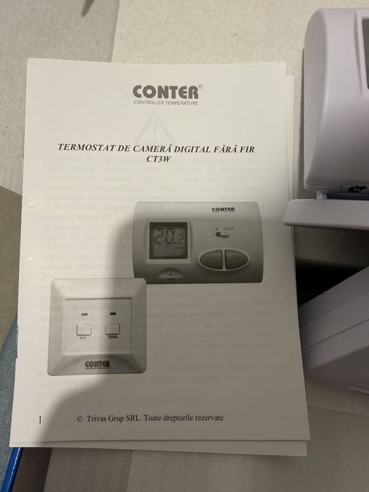 Termostat centrala wireless / Conter Ct 3w
