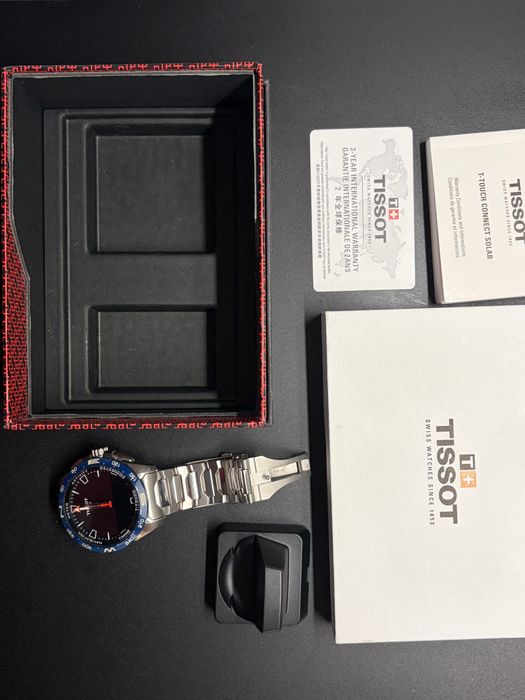 Tissot T-Touch Connect Solar Titanium 47.5 mm, Смарт Часовник iOS, Android