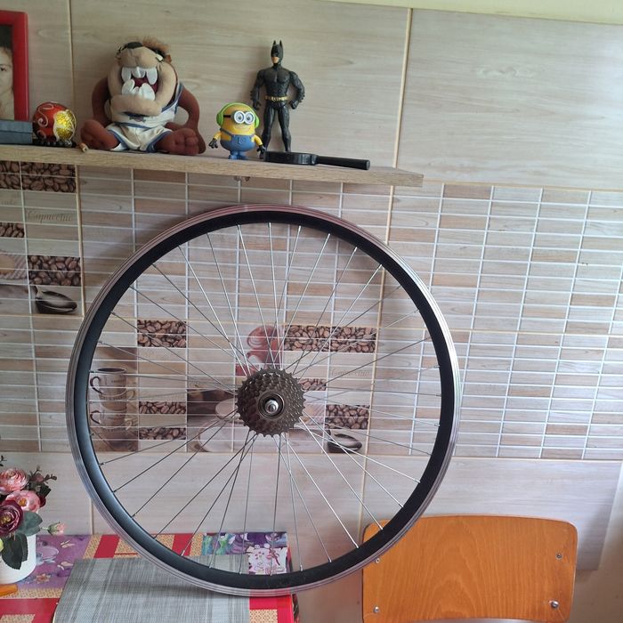 Roată spate 28" jante dublă nouă, roti fata-spate complet