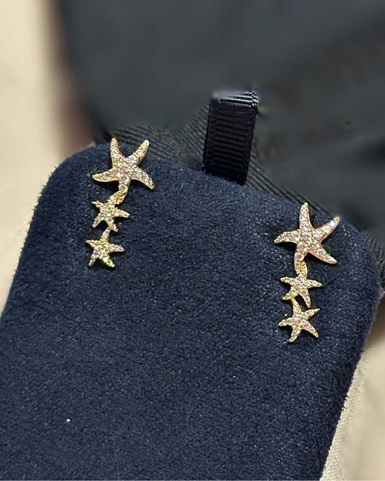 Дамски обеци с позлата