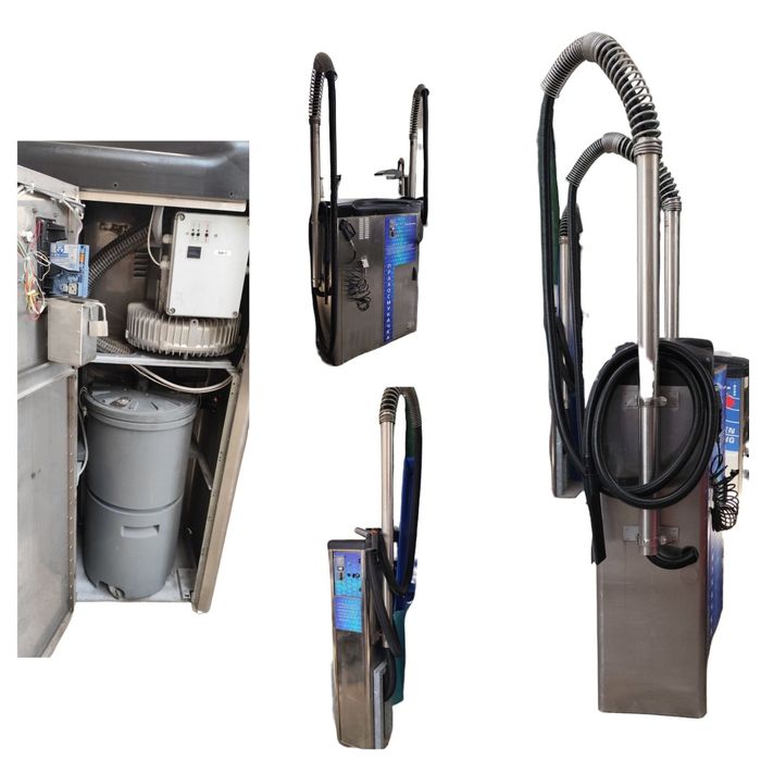 Двупостова прахосмукачка Турбинна +препарат за автомивка на самооб