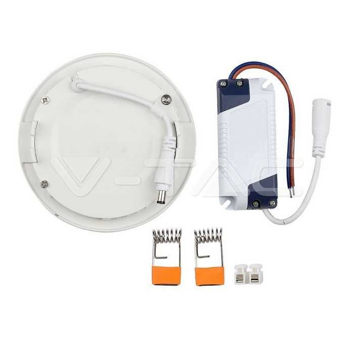 Лед лампи V-TAC VT-6422 22W LED Slim Панел Топло бяла светлина Кръг 240мм диаметър