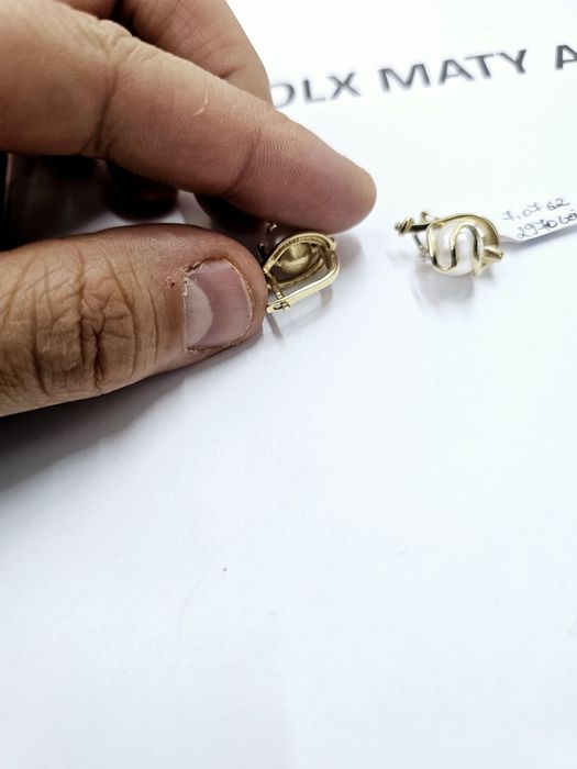 Vand cercei din aur 14 k 7.07 g cod 244