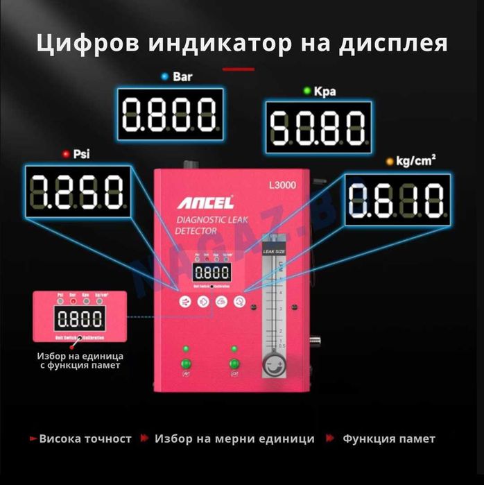 Пушек Машина за Откриване на Утечки с Дим или Въздух/ТУРБО ДИАГНОСТИКА