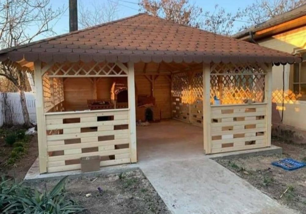 Terase, foișoare, magazii, pergole, căsuțe de gradina, magazii etc