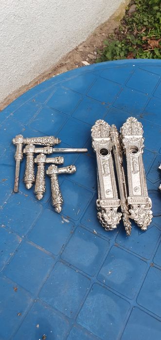 Obiecte vechi epoca Ceausescu, cutie, manere, comunism, lemn stejar