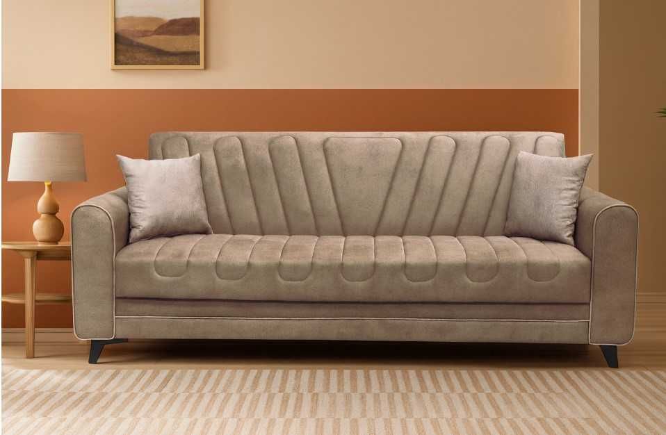 Клик клак канапе за сън с луксозна дамаска