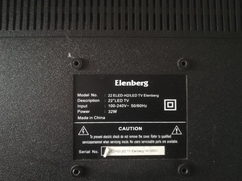 Продам телевизор не смарт Elenberg 22 дюйма