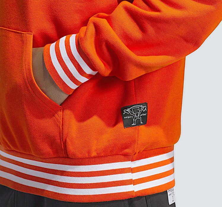 adidas Heavyweight Shmoofoil Pullover Hoodie Collegiate Orange
