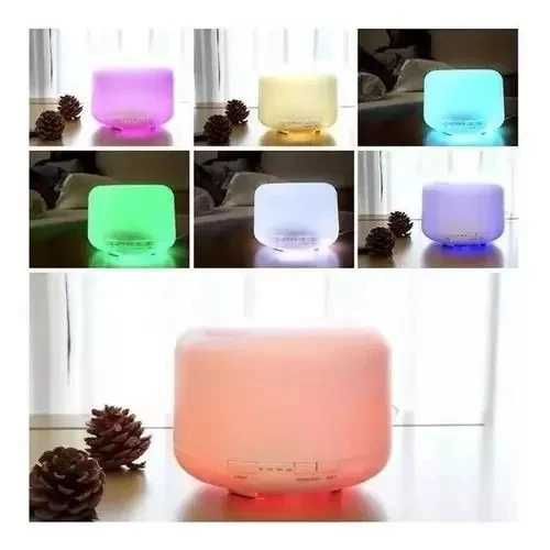 ПРОМО!! Арома дифузер 500мл с различни цветове , таймер и дистанционно