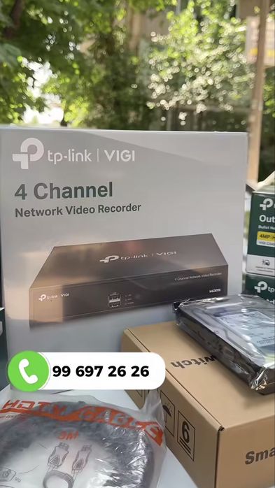 Tplink VIGI 4mp 4ta rangli kamera kamplekt