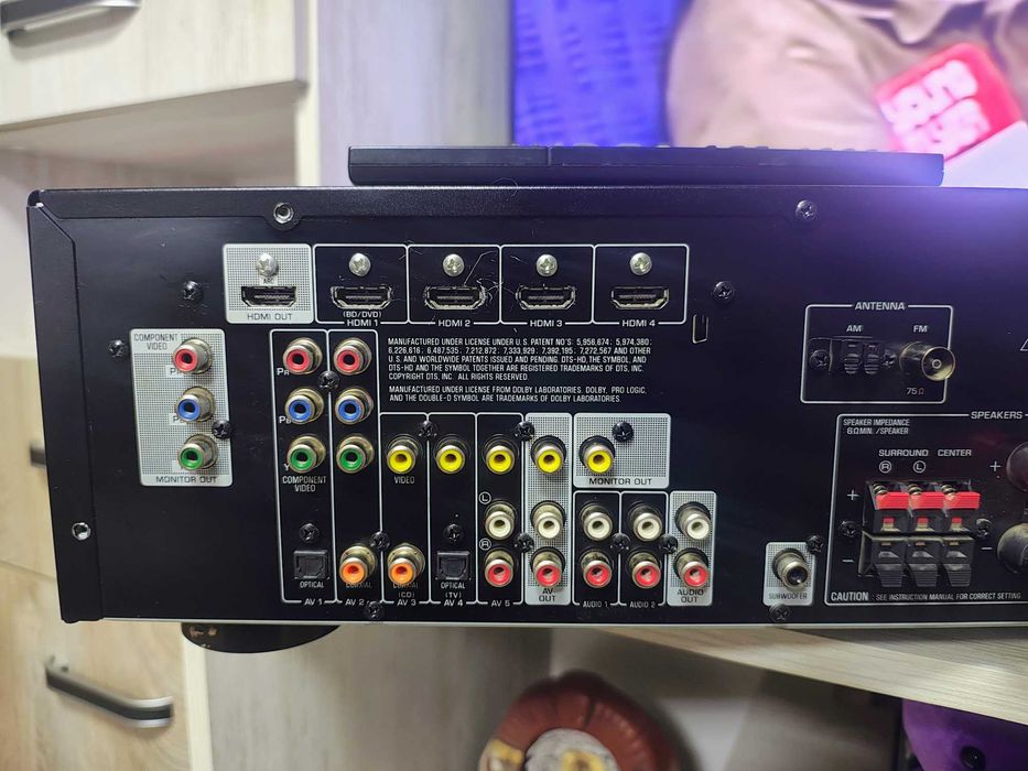 5.1 AV Ресивър Yamaha RX-V373 – 4K Pass-through, HDMI, USB, Dolby HD