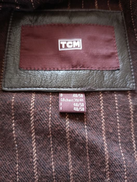 Мъжко кожено яке TCM (Естествена кожа) – Размер M/L – КАТО НОВО!