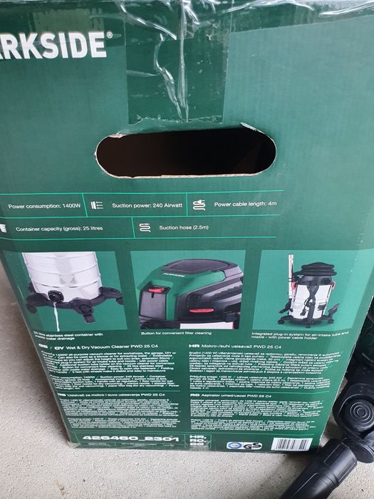 Aspirator PARKSIDE PWD 25 C4, 1400W, umed uscat