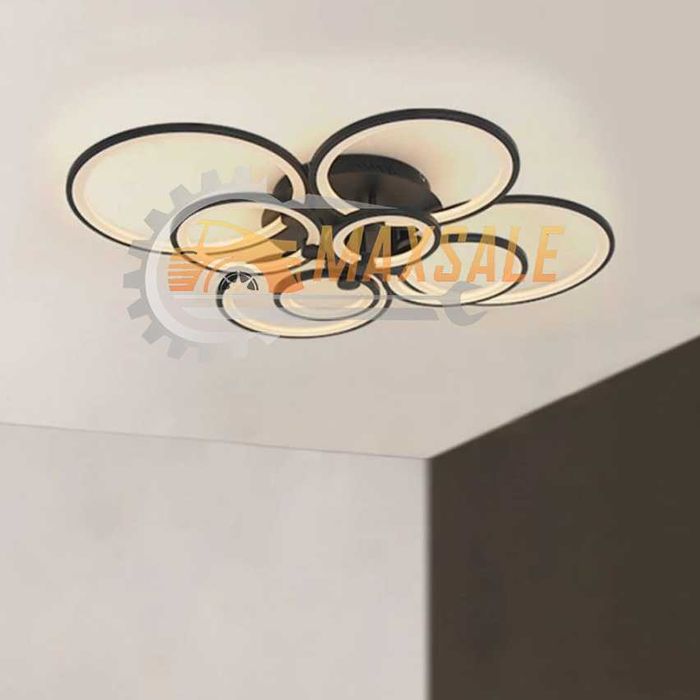 Абажур плафониера 232W LED лампа стена 3 вида светлина бяла полилей