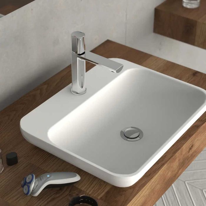 Смесител за мивка със сифон Дизайнерски Луксозен Модерен 4 цвята