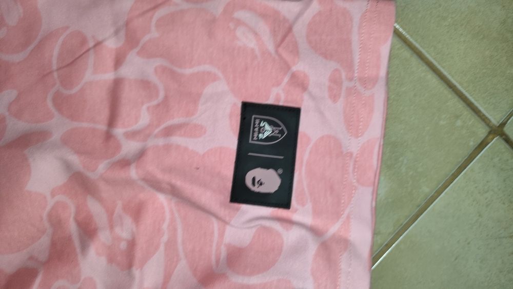 Tricou Bape x Inter Miami roz m