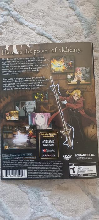 Joc foarte rar PS2 dvd "Fullmetal alchemist and the broken angel" (în engleză)