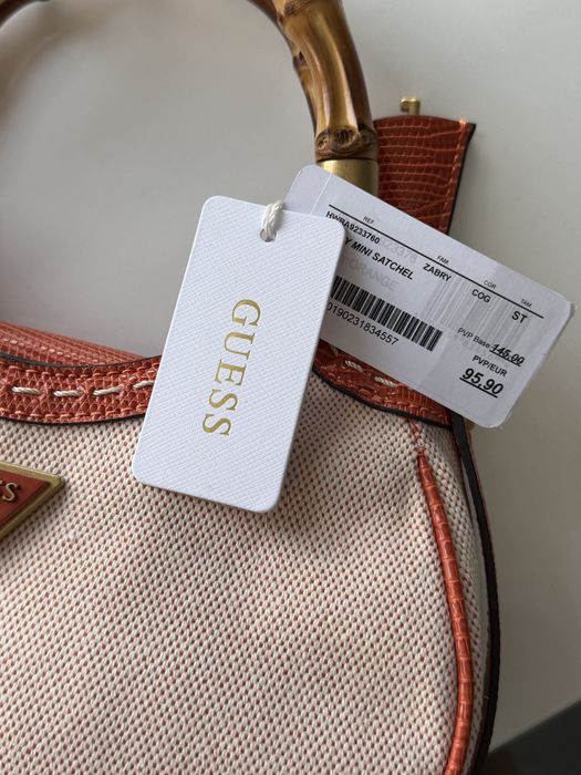 GUESS Zabry Mini Satchel – оригинална дамска чанта, НОВА