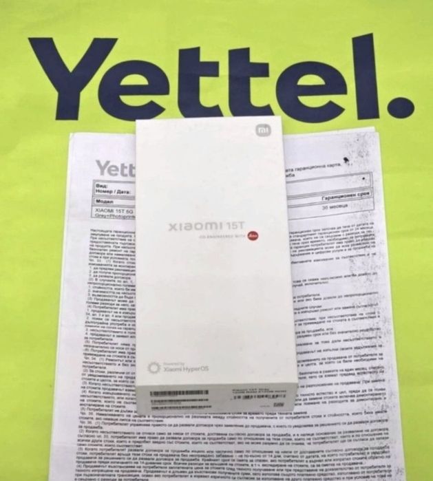 ***КАТО НОВ 512GB Xiaomi 15T | 15 T Гаранция Yettel 2028 Gray | Сив