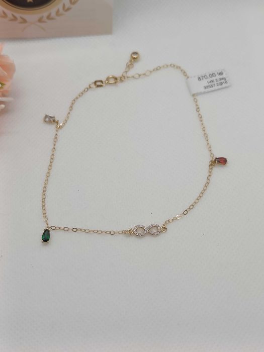 Bratara aur picior 14K 2.04g (Ag16 Moldova b33557.2) - Garantie 2 ani!