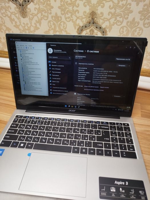 Новый Ноутбук Acer Aspire 3 A325-45 intel N4500 8/256 SSD 15.6 FHD IPS