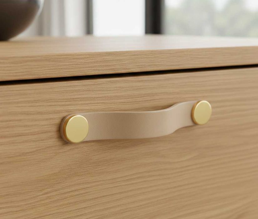 Manere din piele naturala pentru mobila