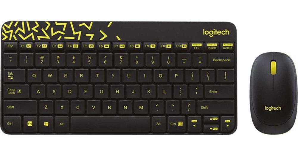 клавиатура Logitech MK240 Nano  клавиатура русский шрифт есть