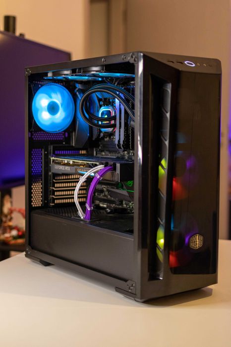 Sistem PC Gaming i9 9900K RTX 3070 White SSD 32GB RAM Corsair Liquid