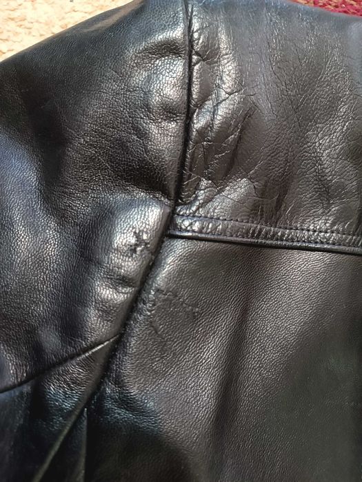 Плащ кожаный мужской