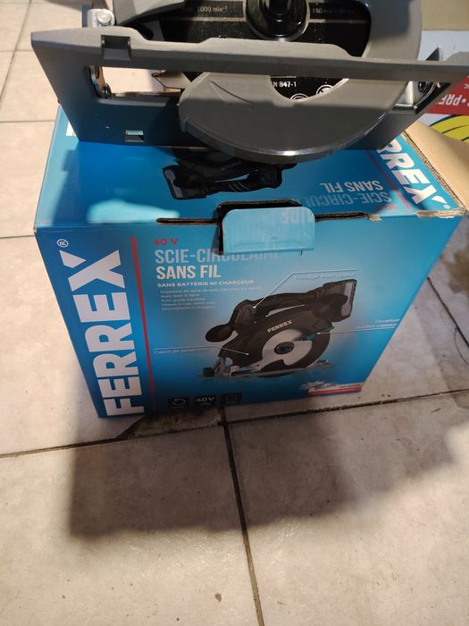 FERREX 40V акумулаторен циркуляр, 4000 мин