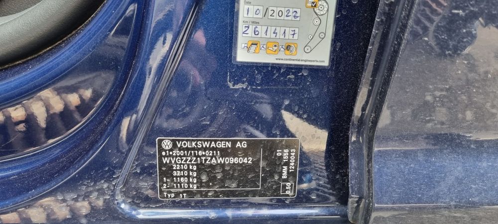 Vand vw touran 2010, 1.9 TDI 140cp