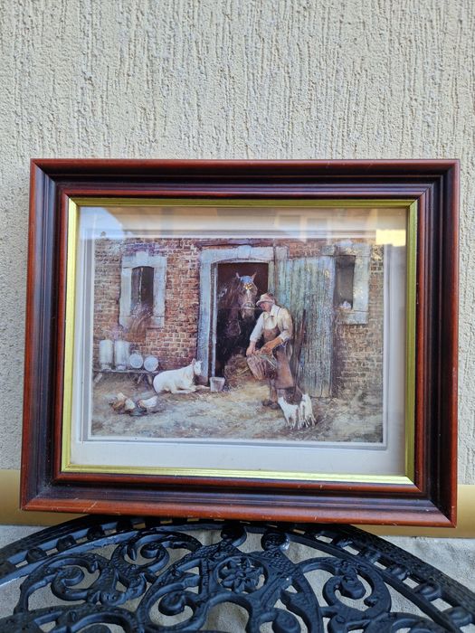 Прекрасна белгийска антикварна авторска картина