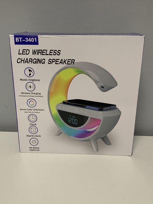 Boxa Bluetooth  LED display incarcare wireless ceas cu alarma