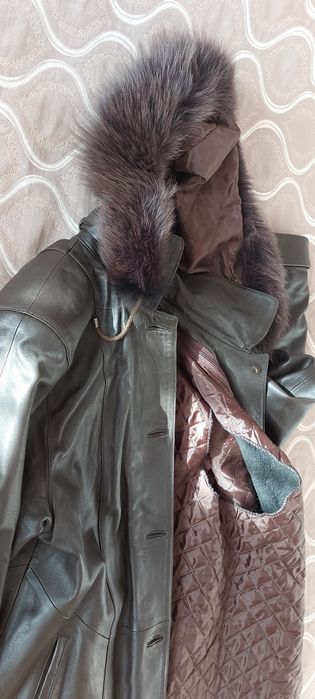 Манто естествена кожа