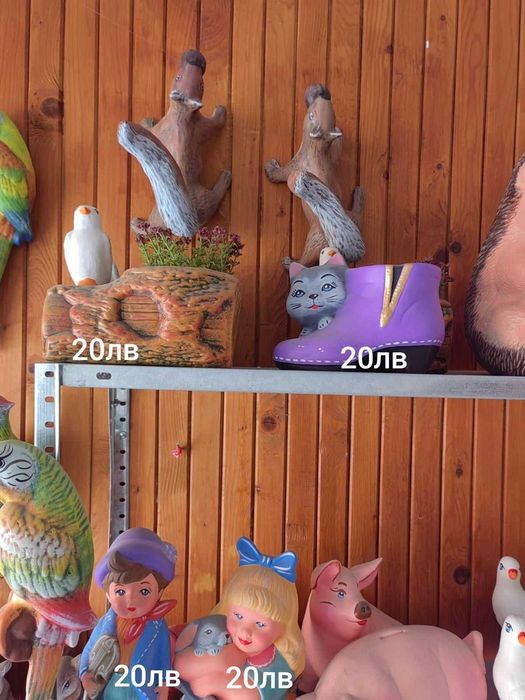 Фигури за дома и градината българско производство печена керамика