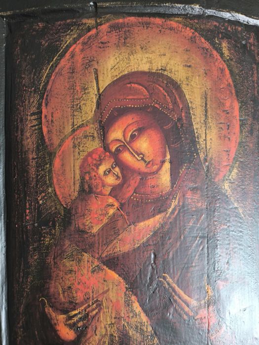 икона Богородица ръчна живопис