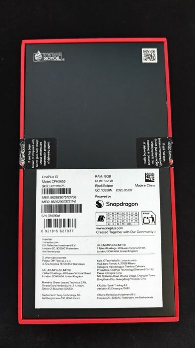 Oneplus 13 512GB 16GB Ram Black Eclipse