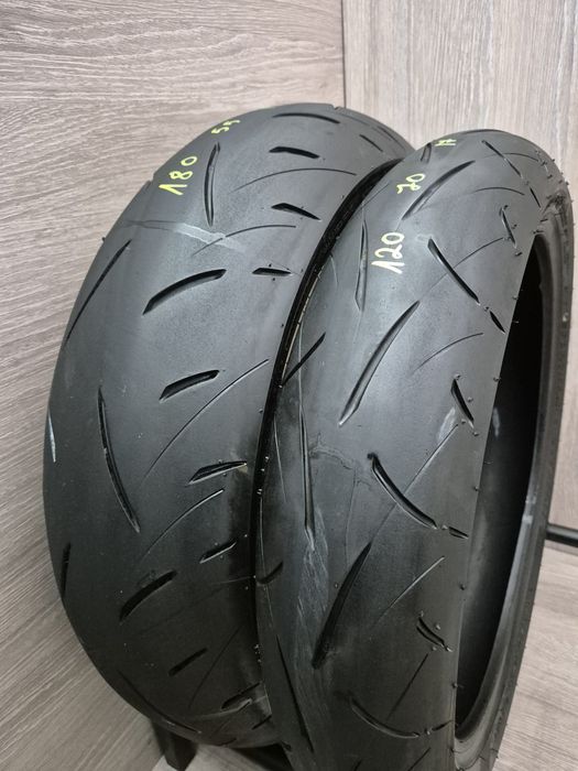 Set anvelope moto 120 70 17 cu 180 55 17 Dunlop Roadsport 2 dot 2024