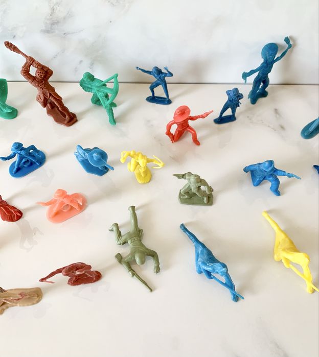 33 figurine indieni cowboy Germania Tim Mee Toys soldati jucarii vechi