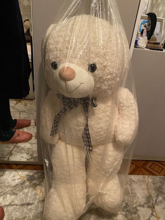 Мишка белый 8 марта