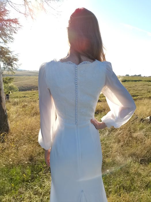 Rochie mireasa tip A, marime S, marca Odys by Olga Pop