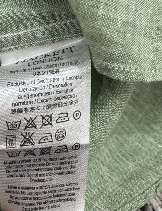 Мъжка ленена риза HACKETT LONDON . Размер XL